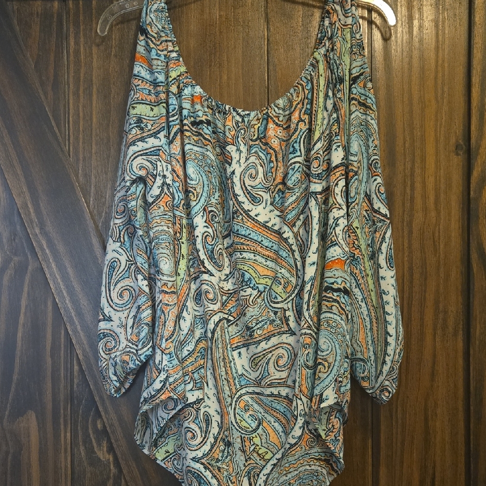 Premise Vibrant Paisley Blouse